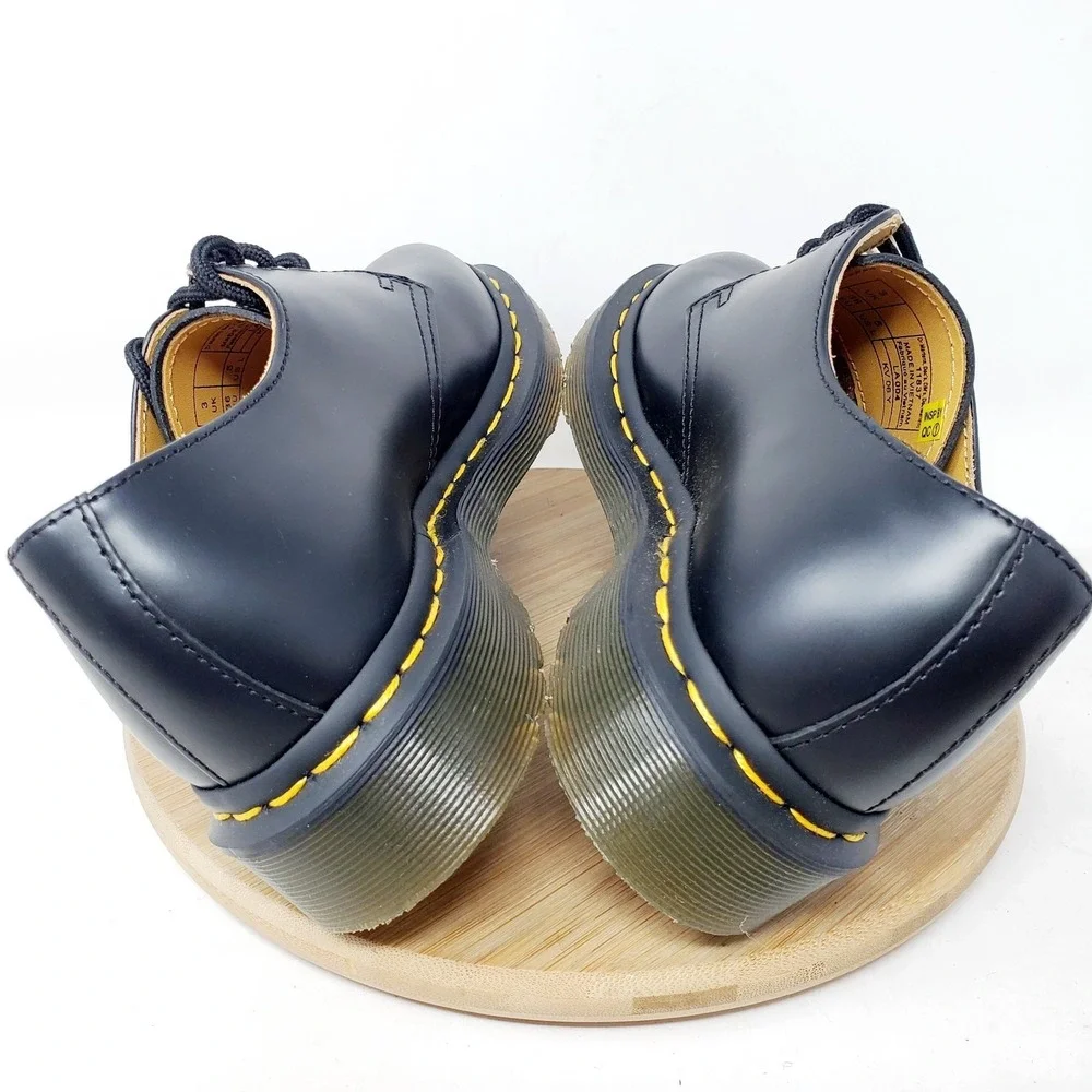 Dr Martens Shoes Womens‎ 5 Black Leather Oxford Punk Goth Creeper 11837